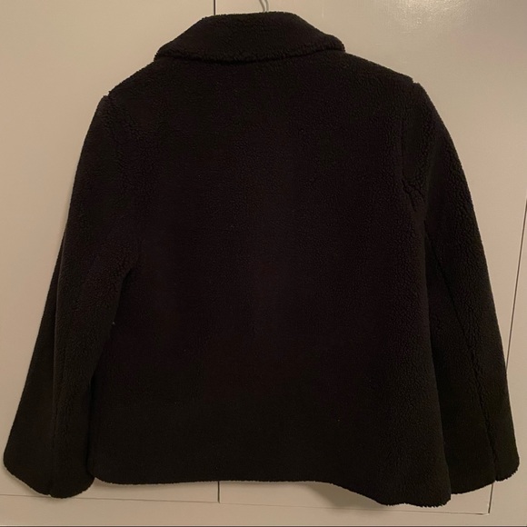 NWT Rebecca Minkoff Black Sherpa Jacket - Picture 3 of 4
